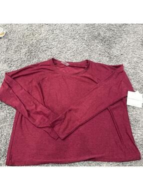 Beyond Yoga Featherweight Adirondack Pullover in Bordeaux Heather, Medium